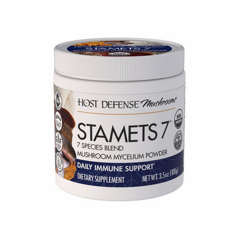 Host Defense, Stamets 7 Mushroom Mycelium Powder, 100 G Host Defense