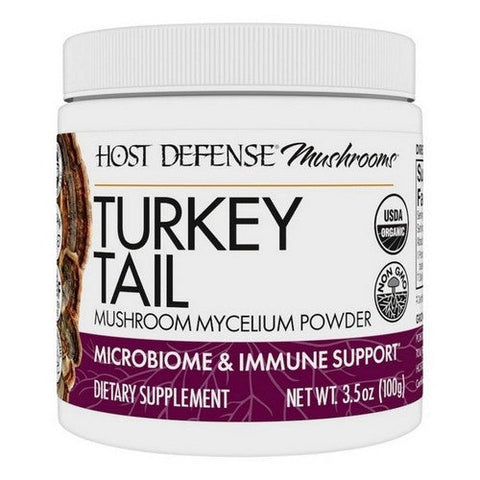 Host Defense, Turkey Tail Mushroom Mycelium Powder, 100 G Host Defense