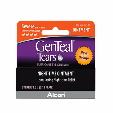 Genteal, Tears Lubricant Eye Night-Time Ointment Severe, 3.5 Grams Genteal
