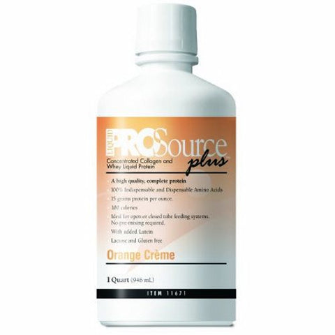 Medtrition, Protein Supplement ProSource Plus Orange CrÃƒÂ¨me Flavor 32 oz. Bottle Ready to Use, 30 Oz