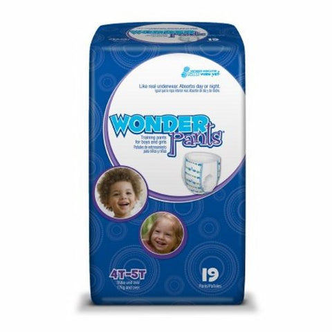 First Quality, Unisex Toddler Training Pants Pull On with Tear Away Seams Size 4T to 5T Disposable Heavy Absorbency, Pack Of 19 First Quality