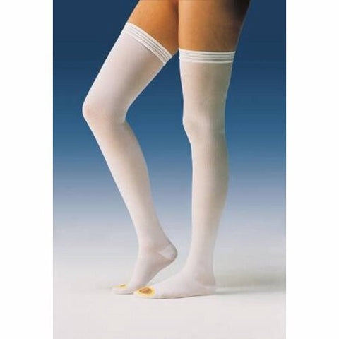 Bsn-Jobst, Anti-embolism Stockings JOBST  Anti-Em/GPT Knee High Medium / Long White Inspection Toe, 1 Pair