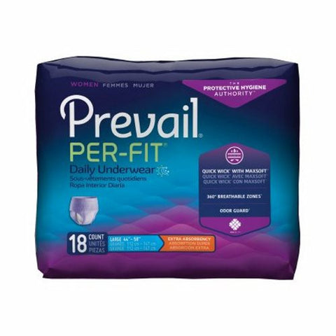 First Quality, Female Adult Absorbent Underwear Pull On Large Disposable PFW-513, Case Of 4 First Quality