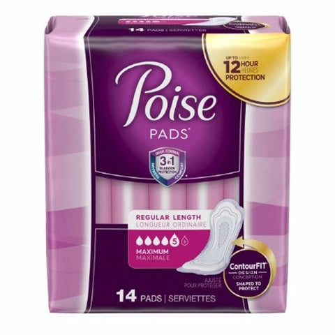 Poise, Bladder Control Pad, Pack Of 14