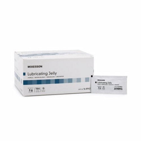 McKesson, Lubricating Jelly McKesson 3 Gram Individual Packet Sterile, 3 Grams, Box Of 144 McKesson