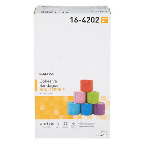McKesson, Cohesive Bandage 2 Inch X 5 Yard Self-adherent Closure 16-4202, 1 Pack McKesson