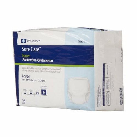 Cardinal, Unisex Adult Absorbent Underwear Super Pull On with Tear Away Seams Large Disposable Heavy Absorbency, Count of 25