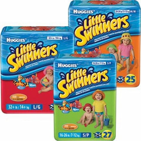 Kimberly Clark, Unisex Baby Swim Diaper Little Swimmers Size 5 to 6 Disposable Heavy Absorbency, Pack Of 10 Kimberly Clark