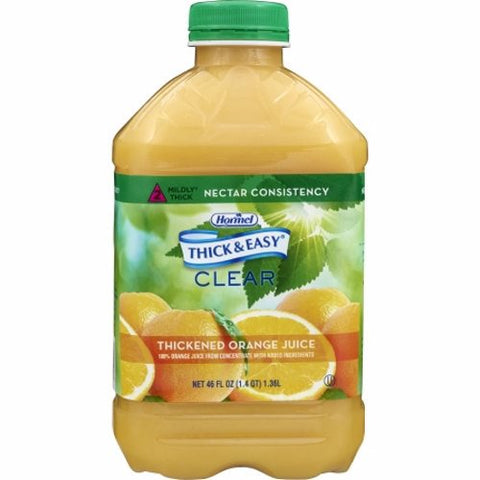 Hormel, Thickened Beverage Bottle Orange Flavor Liquid IDDSI Level 2 42161, 46 Oz