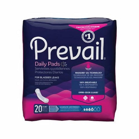 First Quality, Bladder Control Pad 9-1/4 Inch, Count of 20
