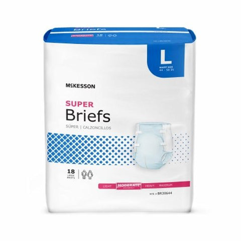 McKesson, Incontinence Brief, Count of 18 McKesson