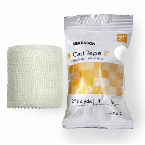 McKesson, Cast Tape 2 Inch X 12 Foot Fiberglass White 115-2, Box Of 10 McKesson