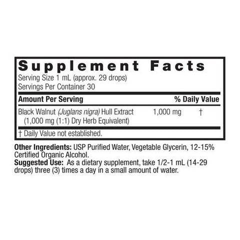 Nature's Answer, Black Walnut Low Alcohol, 1 Oz Nature's Answer