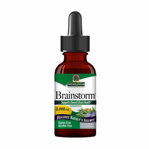 Nature's Answer, Brainstorm Liquid Extract Alcohol Free, 1 Oz Nature's Answer