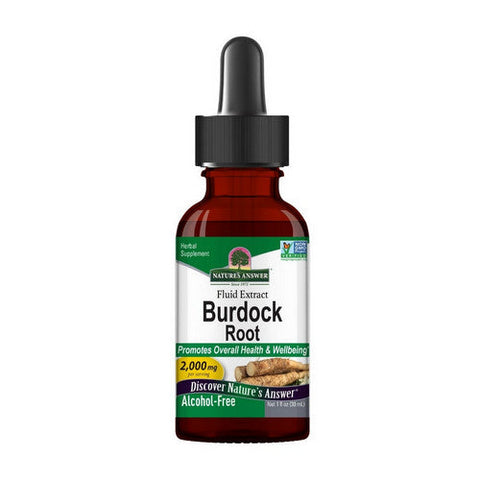 Nature's Answer, Burdock Root, 1 OZ Alcohl Free