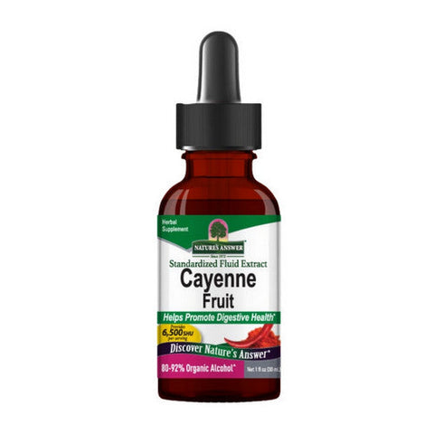 Nature's Answer, Cayenne Tincture Low Alcohol, 1 Oz Nature's Answer
