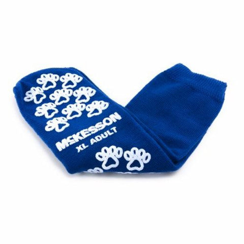 McKesson, Slipper Socks Unisex Adult X-Large Double Tread 40-3816-001, Count of 48
