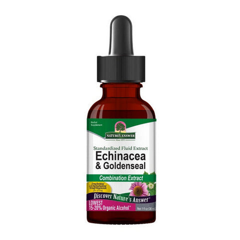Nature's Answer, Echinacea/Goldenseal, w/Organic Alcohol 1 FL Oz