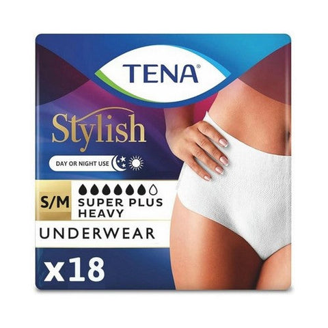 Tena, Women Super Plus Pull With Tear Adult Small And Medium Female Underwear, Count of 18