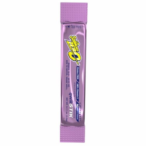 Kent Precision Foods, Electrolyte Replenishment Drink Mix Sqwincher Quik Stik  Zero Grape Flavor 11 oz., Pack Of 50