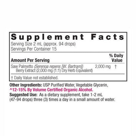 Nature's Answer, Saw Palmetto Berries Low Alcohol, 2000 Mg, 1 Oz Nature's Answer