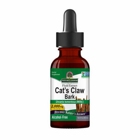 Nature's Answer, Catâ€™s Claw Bark Liquid Extract Alcohol Free, 2000 Mg, 2 Oz Nature's Answer