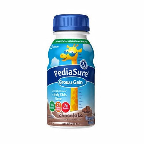 Pediasure, Pediatric Oral Supplement PediaSure  Milk Chocolate Flavor 8 oz. Bottle Ready to Use, Count of 24 Pediasure