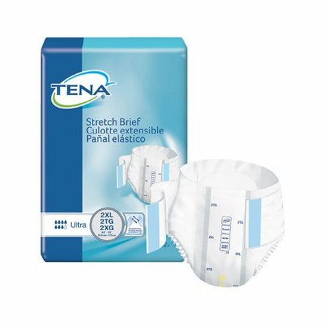 Tena, Unisex Adult Incontinence Brief TENA  Stretch Ultra Tab Closure 2X-Large Disposable Heavy Absorbency, Case Of 2 Tena