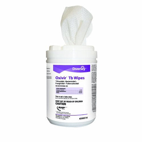 Lagasse, Surface Disinfectant Cleaner Oxivir  Tb Alcohol Based Wipe 160 Count NonSterile Canister Disposable, Box Of 160