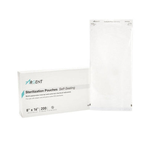 McKesson, Sterilization Pouch Ethylene Oxide Gas Steam 8 X 16 Inch 73-SSP387, Box Of 1 McKesson