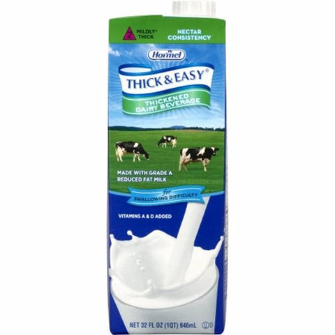 Hormel, Thickened Beverage Thick & Easy  Dairy 32 oz. Container Carton Milk Flavor Ready to Use Nectar Consi, Count of 8 Hormel