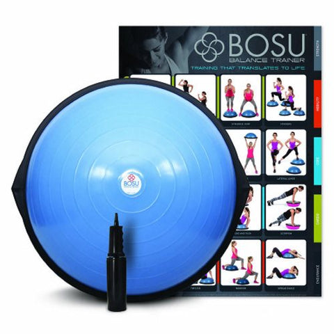 Fabrication Enterprises, Exercise Dome BOSU  HOME Balance Trainer Inflatable 25 Inch Diameter 4 X 26 X 26 Inch Blue, Count of 1 Fabrication Enterprises