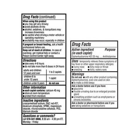 Advance Pharma, Diphenhist, 25mg, 100 Caplets