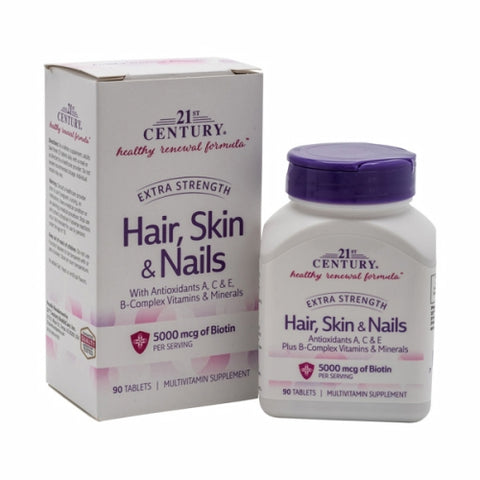 21st Century, Hair, Skin & Nails Extra Strength, 90 Tabs 21st Century