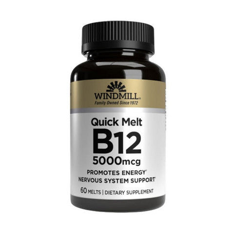 Windmill Health, Vitamin B-12, 5000Mcg, 60 Count