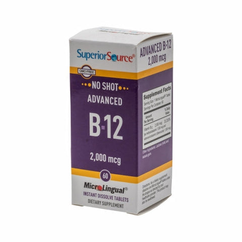 Superior Source, Advanced B12, 2000 mcg, 60 Tabs Superior Source