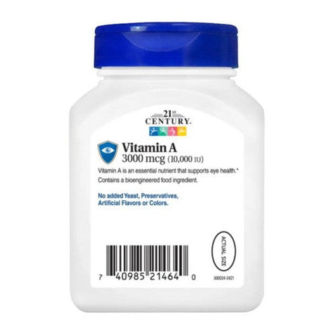 21st Century, Vitamin A 10000 IU, 110 Softgels 21st Century