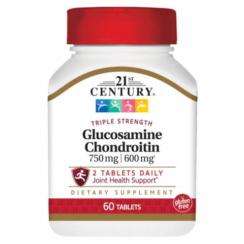 21st Century, Glucosamine Chondriotin, 750 mg/600 mg, 60 Tabs 21st Century