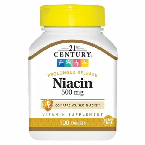 21st Century, Niacin, 500mg, 100 Tabs 21st Century
