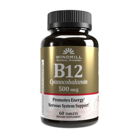 Windmill, Vitamin B-12, 500mcg, 60 Tabs