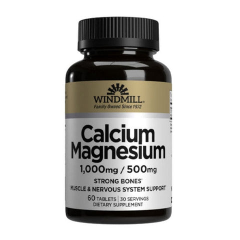 Windmill Health, Calcium & Magnesium, 60 Tabs Windmill Health