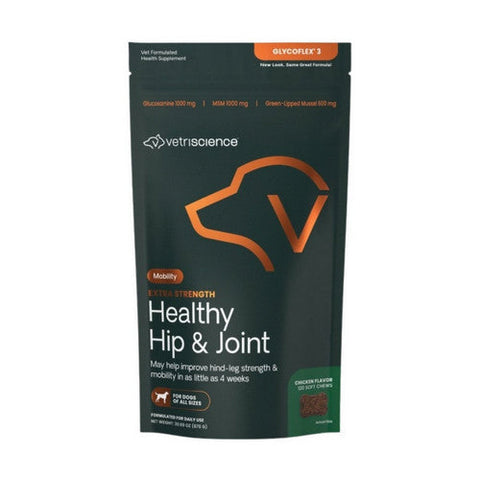 Vetri Science, Glycoflex Ultimate Strength Joint Support for Dogs, Canine Formula 120 Chews Vetri Science