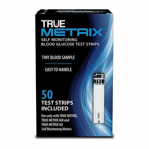True Metrix, Blood Glucose Test Strips, 50 Count