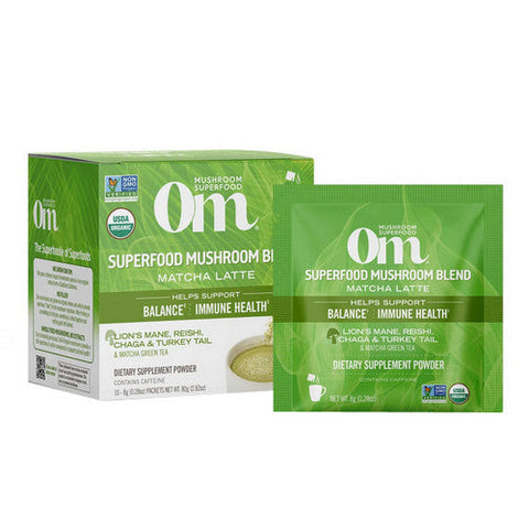 Om Mushrooms, Powered Matcha Latte Blend, 2.8 Oz Om Mushrooms