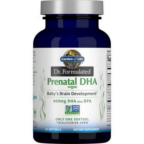 Dr. Formulated Prenatal Vegan DHA 30 Softgels by Garden of Life