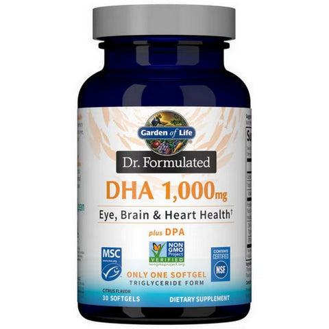 Dr. Formulated DHA Lemon, 30 Softgels by Garden of Life