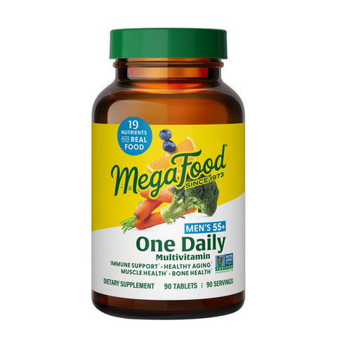 MegaFood, Men's 55+ One Daily Multivitamin, 90 Tabs MegaFood