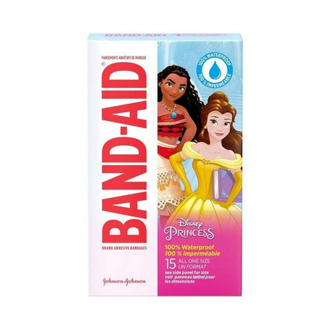 Band-Aid, Disney Princess Waterproof Bandages, Count of 15 Band-Aid