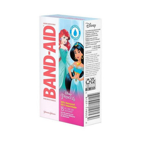 Band-Aid, Disney Princess Waterproof Bandages, Count of 15 Band-Aid