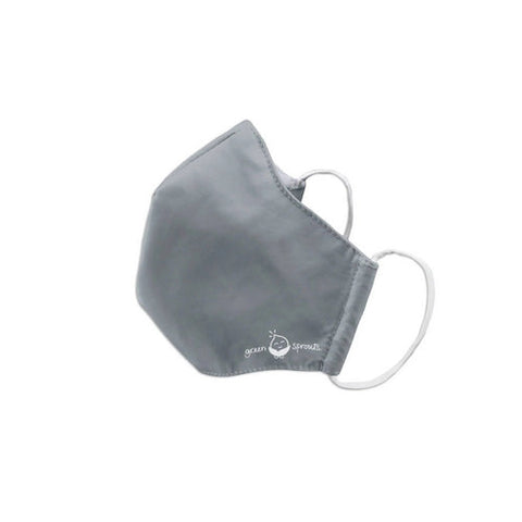 Green Sprouts, Reusable Adult Face Mask, Large, Gray 1 Count Green Sprouts